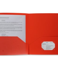 Red Business Source Letter Portfolio