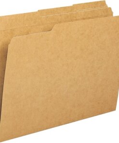 Business Source 1/3 Tab Cut Letter Recycled Classification Folder