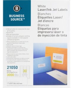 Business Source Bright White Premium-quality Address Labels