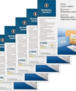 Business Source Bright White Premium-quality Address Labels