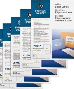 Business Source Bright White Premium-quality Address Labels