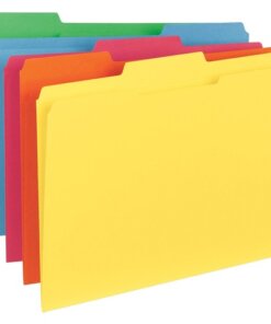 Business Source 1/3 Tab Cut Letter Recycled Classification Folder