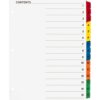Business Source Table of Content Quick Index Dividers