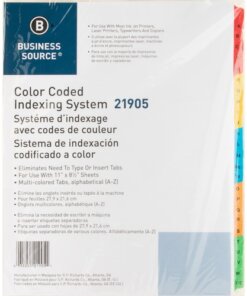 Business Source A-Z Tab Table of Contents Index Dividers