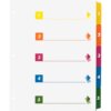 Business Source Color-coded Table of Contents/Tabs Index Dividers