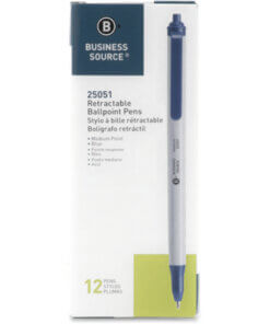 Business Source Retractable Ballpoint Pens