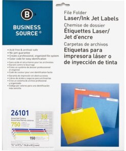 Business Source Laser/Inkjet File Folder Labels
