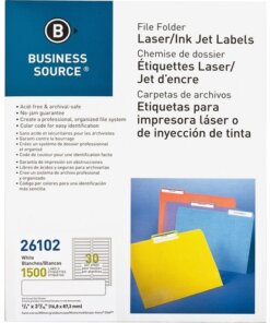 Business Source Laser/Inkjet File Folder Labels