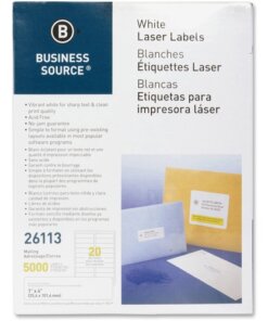 Business Source Bright White Premium-quality Address Labels