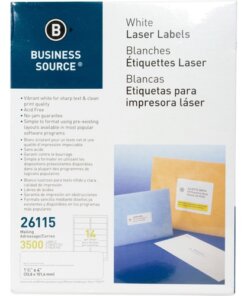 Business Source Bright White Premium-quality Address Labels