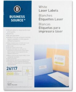 Business Source Bright White Premium-quality Shipping Labels
