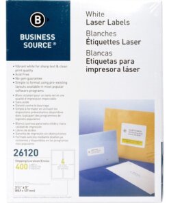 Business Source Bright White Premium-quality Address Labels