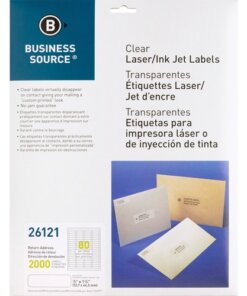 Business Source Clear Return Address Laser Labels