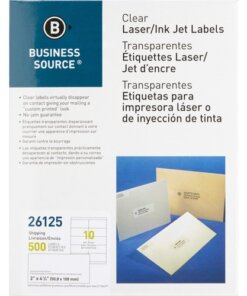 Business Source Clear Shipping Labels