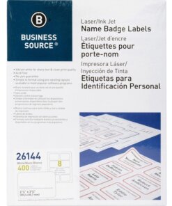 Business Source Laser/Inkjet Name Badge Labels
