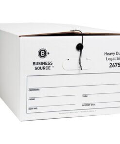 Business Source Heavy Duty Legal Size Storage Box