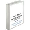 White Business Source Locking D-Ring View Binder