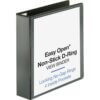 Black Business Source Locking D-Ring View Binder