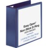 Dark blue Business Source Easy Open Nonstick D-Ring View Binder