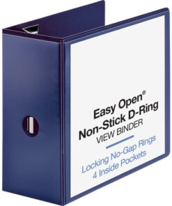 Navy Business Source Navy D-ring Binder