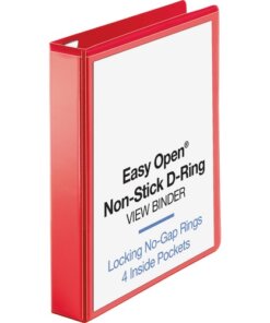 Red Business Source Red D-ring Binder