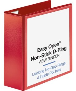 Business Source Red D-ring Binder