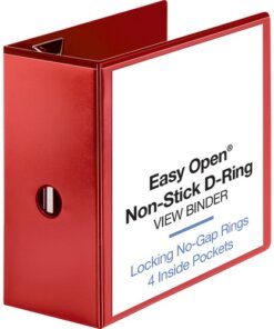 Business Source Red D-ring Binder