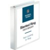 white Business Source Basic D-Ring View Binder