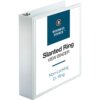 white Business Source Basic D-Ring White View Binders