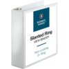 white Business Source Basic D-Ring White View Binders