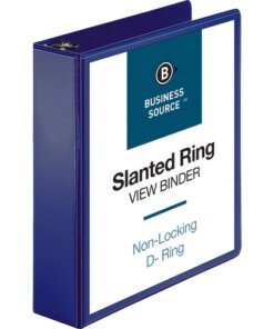 Navy Business Source D-Ring View Binder