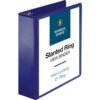 Navy Business Source D-Ring View Binder