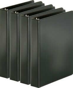 Black Business Source Basic Round Ring Binders