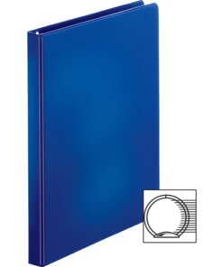 Dark blue Business Source Basic Round Ring Binders