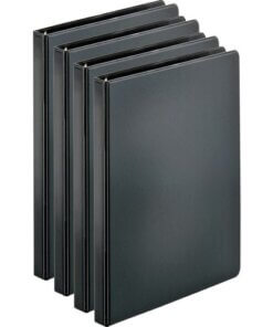 Black Business Source Basic Round Ring Binders