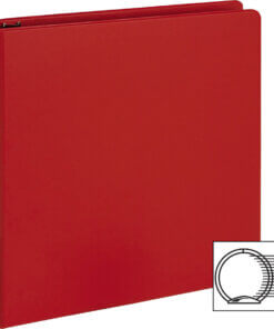 red Business Source Basic Round Ring Binders