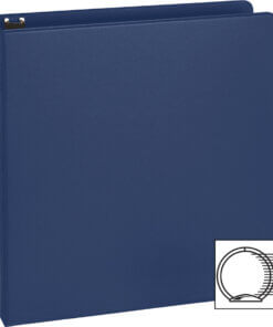 Dark blue Business Source Basic Round Ring Binders