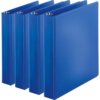 Dark Blue Business Source Basic Round Ring Binders