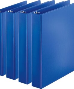 Dark Blue Business Source Basic Round Ring Binders