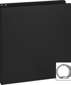 Black Business Source Basic Round Ring Binders