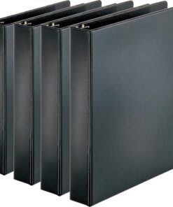 Black Business Source Basic Round Ring Binders