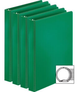 Green Business Source Basic Round Ring Binders