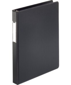 Business Source Basic Round Ring Binder w/Label Holder