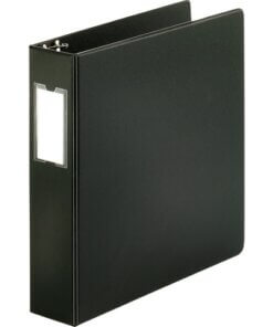 Business Source Basic Round Ring Binder w/Label Holder