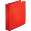 Red Business Source Basic Round Ring Binders