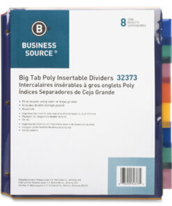 Business Source Double Pocket Index Dividers