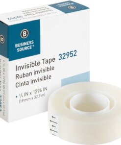 Business Source Invisible Tape Dispenser Refill Roll