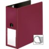 Burgundy Business Source 5" D-Ring Binder