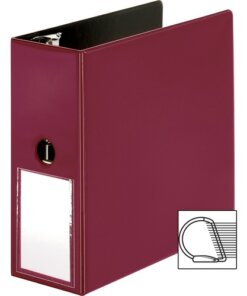 Burgundy Business Source 5" D-Ring Binder