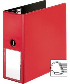 Red Business Source 5" D-Ring Binder